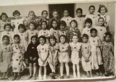 école du Télagh en 1954 numérotée