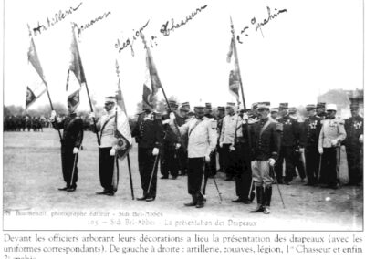 La présentation des drapeaux